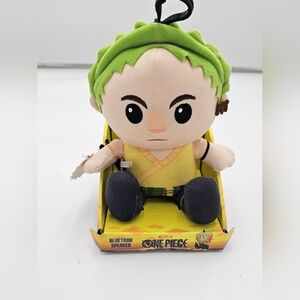 Neyflix One Piece Zoro Bluetooth Plush Speaker, Green/Yellow NIB